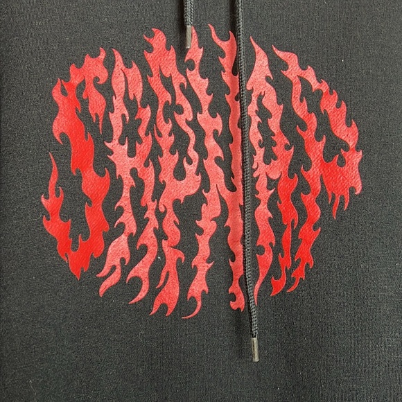 Men's Size 2XL Sapnap Youtuber Graphic Hoodie Black w/ Red - Picture 2 of 4